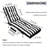 Outdoor Chaise Lounge Cushions Set of 2, with Side Pocket, Tufted Patio Furniture Replacement Cushion-1170144905-1170144904