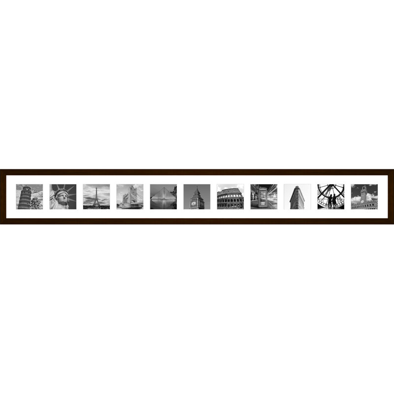 Kyleerae Collage Picture Frame, Dark Brown