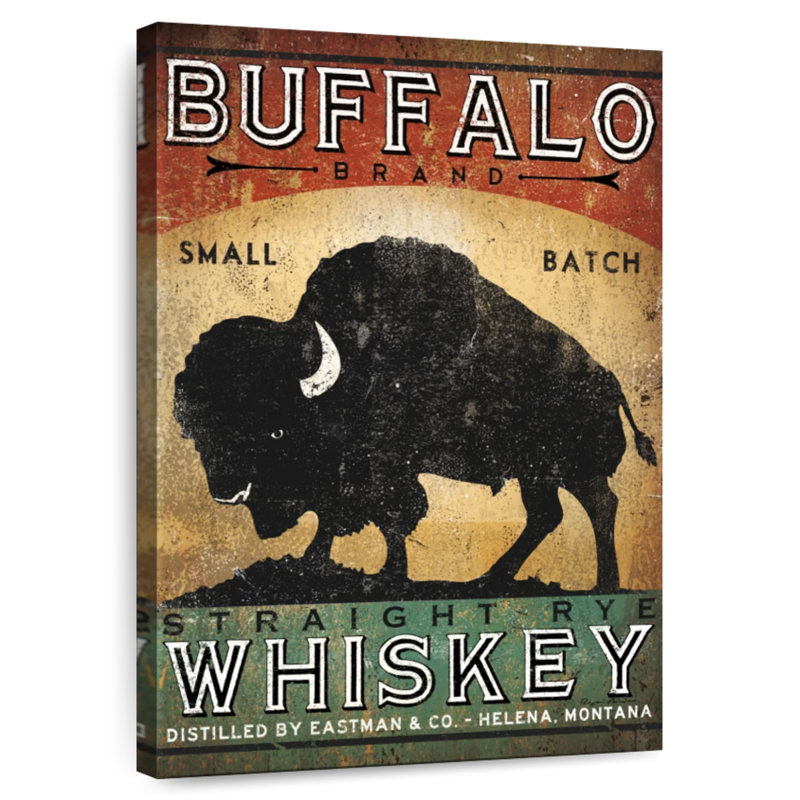 Brampt Buffalo Whiskey, 45" H x 30" W