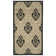 Arneshia Damask Sand/Black Area Rug