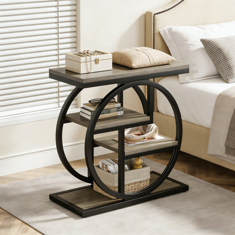 4-Tier Display Shelf，Versatile End Table