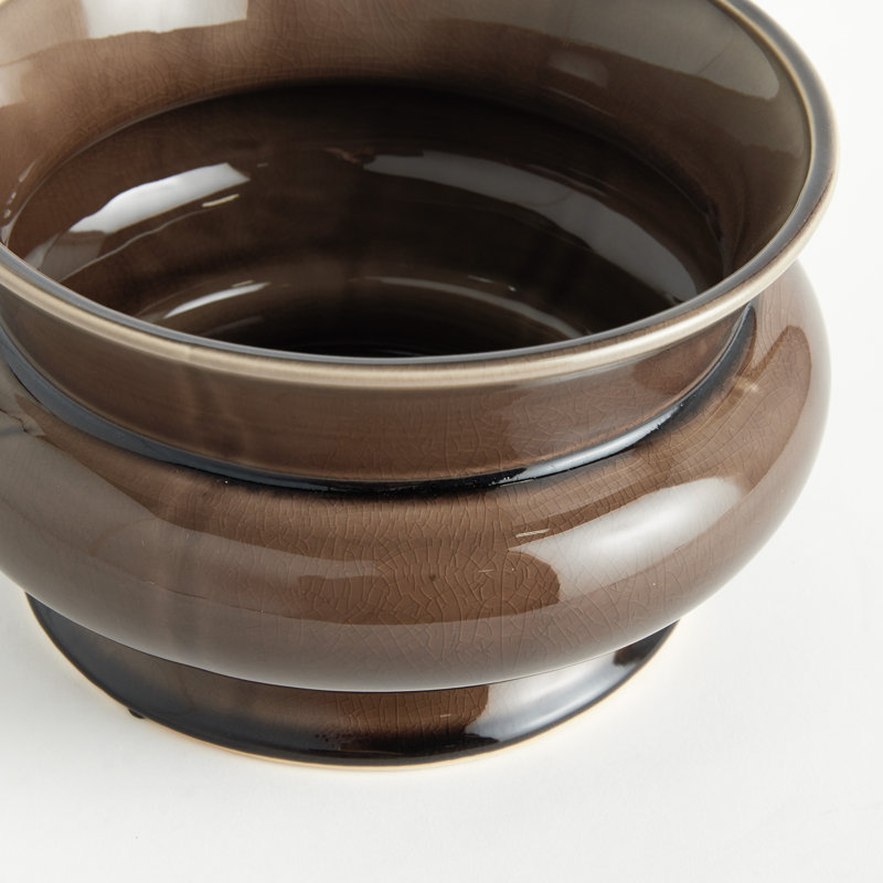 CORA WIDE POT, H 5,5 po x l 9,25 po x P 9,25 po