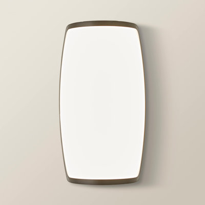 Deneesha Matte Black 22.5cm H Integrated LED Outdoor Sconce