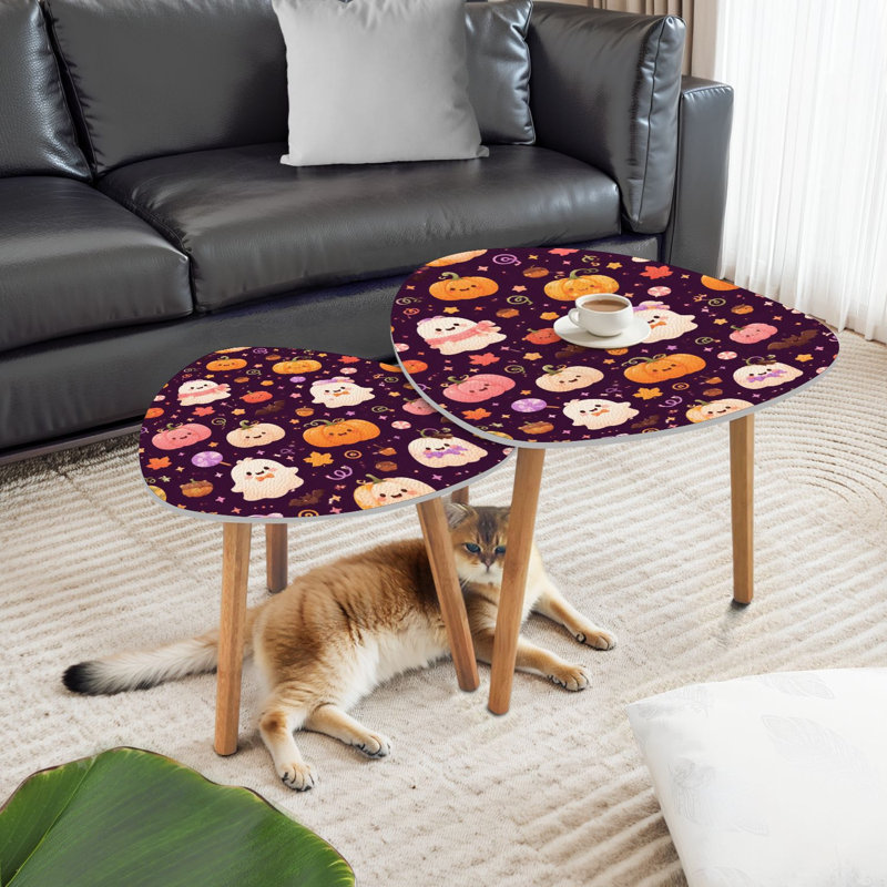 Ensemble de 2 tables basses gigognes Triangle