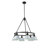 Felda 6 - Light Steel Dimmable Cone Chandelier-99998918-99998917