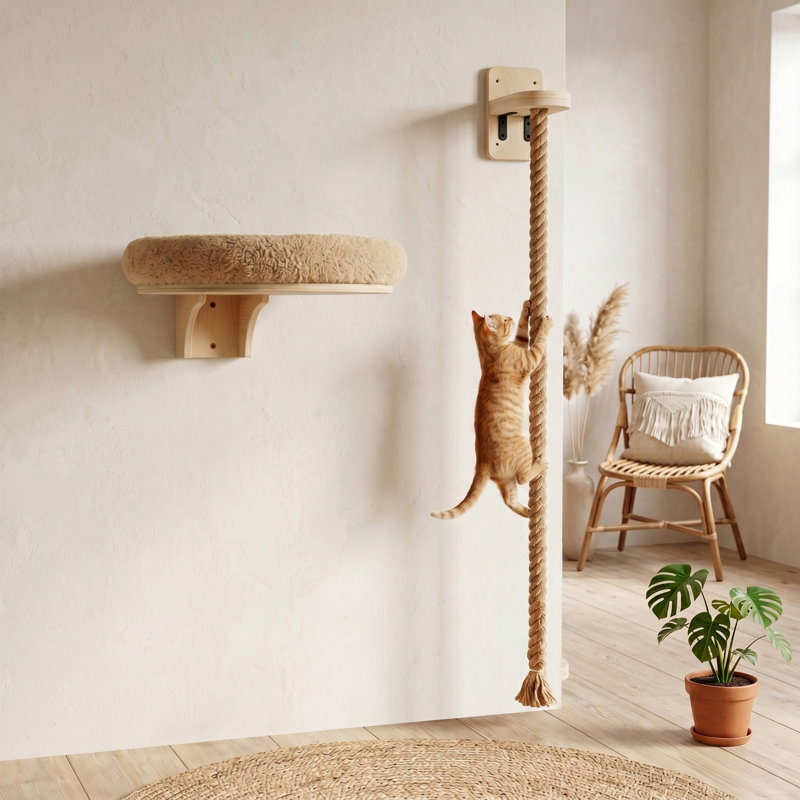 Ensemble de lit et corde d'escalade pour chat
