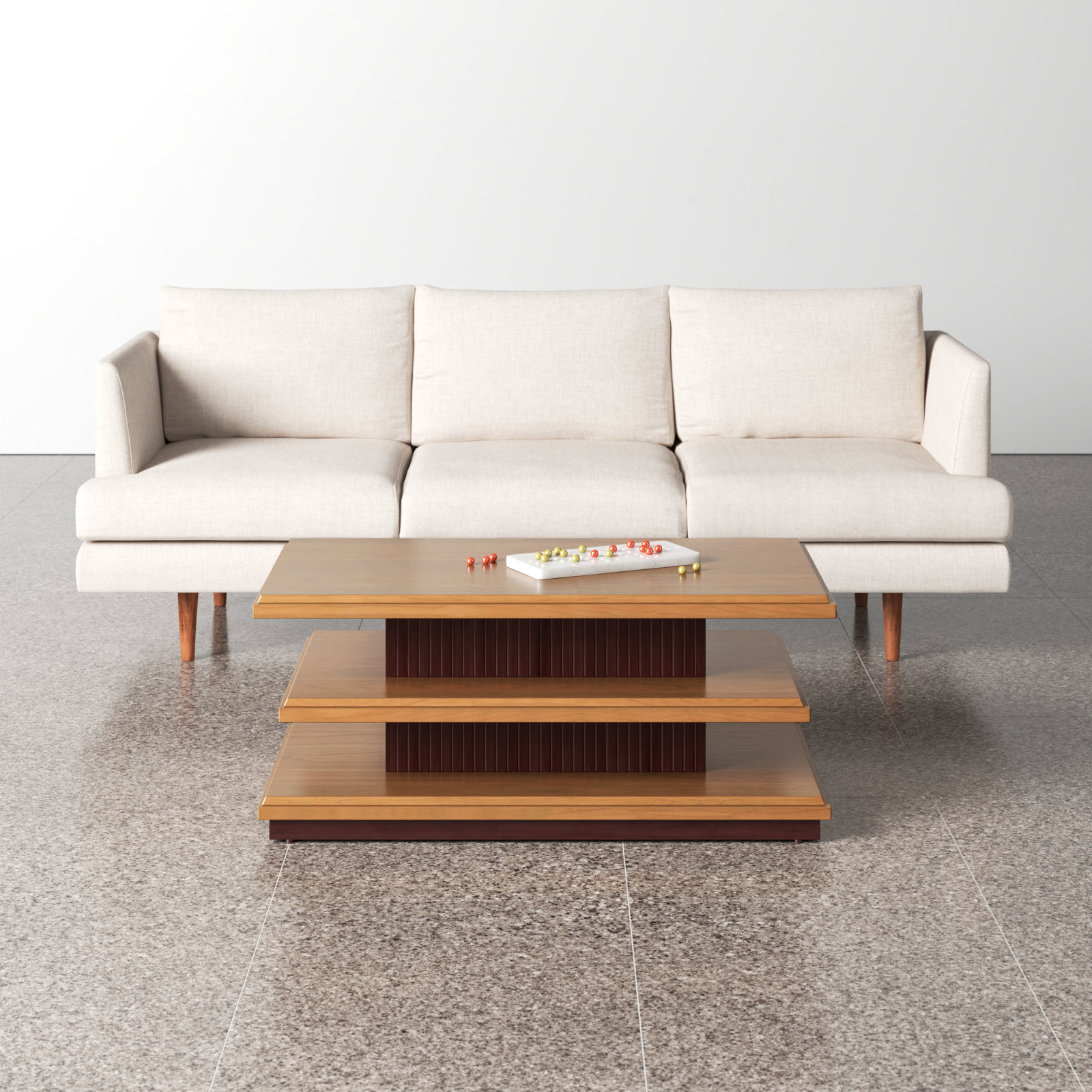 Pasha Storage Coffee Table, Natural