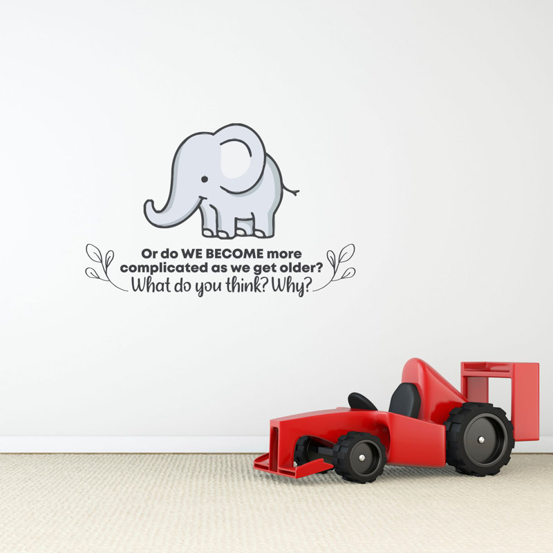 Text & Numbers Wall Decal, 20" H x 40" W x 0.05" D
