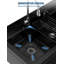 Ensemble de drain autoportant en acier inoxydable pour robinet de cuisine