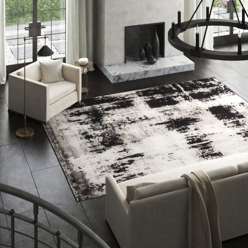 Timeless Abstract Area Rug, Rectangle 5' x 8'
