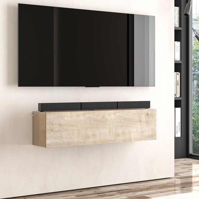 Modular Box Floating Tv Stand, Natural