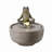 15" H Meditating Frog Water Fountain W/LEDs