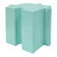 Ensemble de 3 tables de casse-tête artistiques, tables d'appoint modulaires à motif emboîtable (2 convexes et 1 concave), vert clair et bleu clair-1224794067