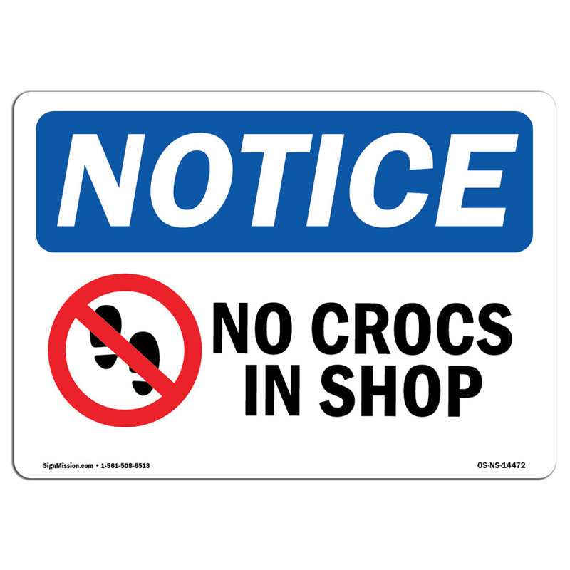 Aucun signe «Crocs in Shop»