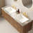 Elio 60" Striped Solid Wood Bathroom Vanity