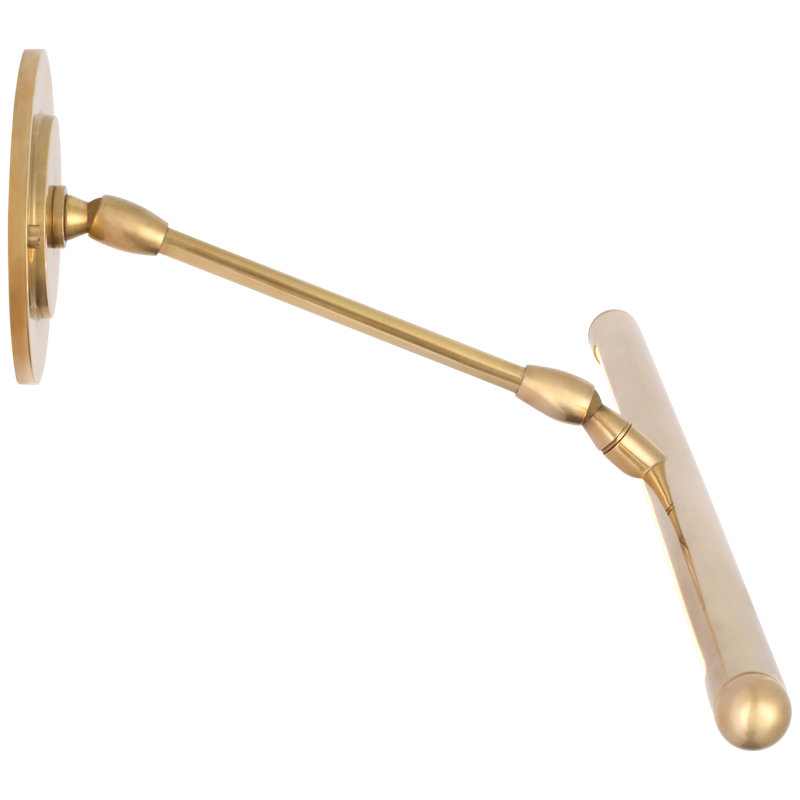 Emery LED Wall Mounted Picture Light By Amber Lewis, Hand-Rubbed Antique Brass