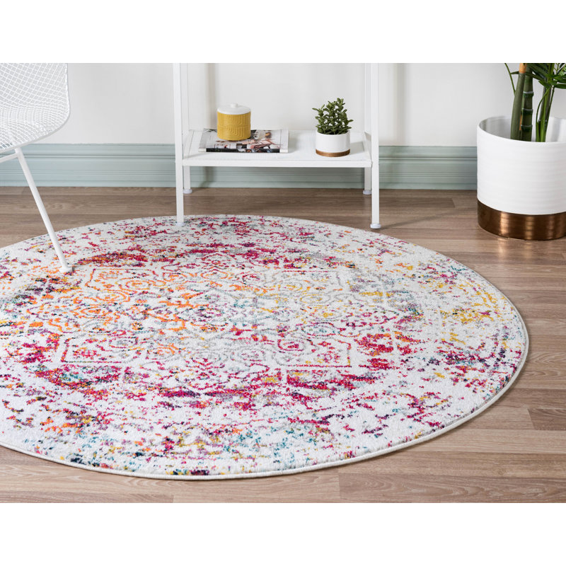 Lucile Oriental Indoor Rug, Round 5'1"