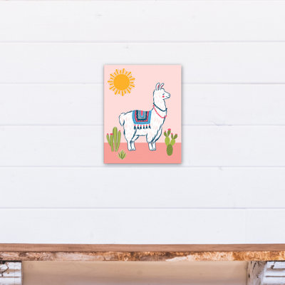Art sur toile llama désert Marcela