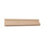 Moulure à capuchon de base en bois massif de teinte de bois franc massif D16 5/8 po x l 1 3/8 po x L 96 po.-96930547