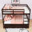 Full Over Full Wood Bunk Bed With Drawers, Guardrails And Ladder-857370652