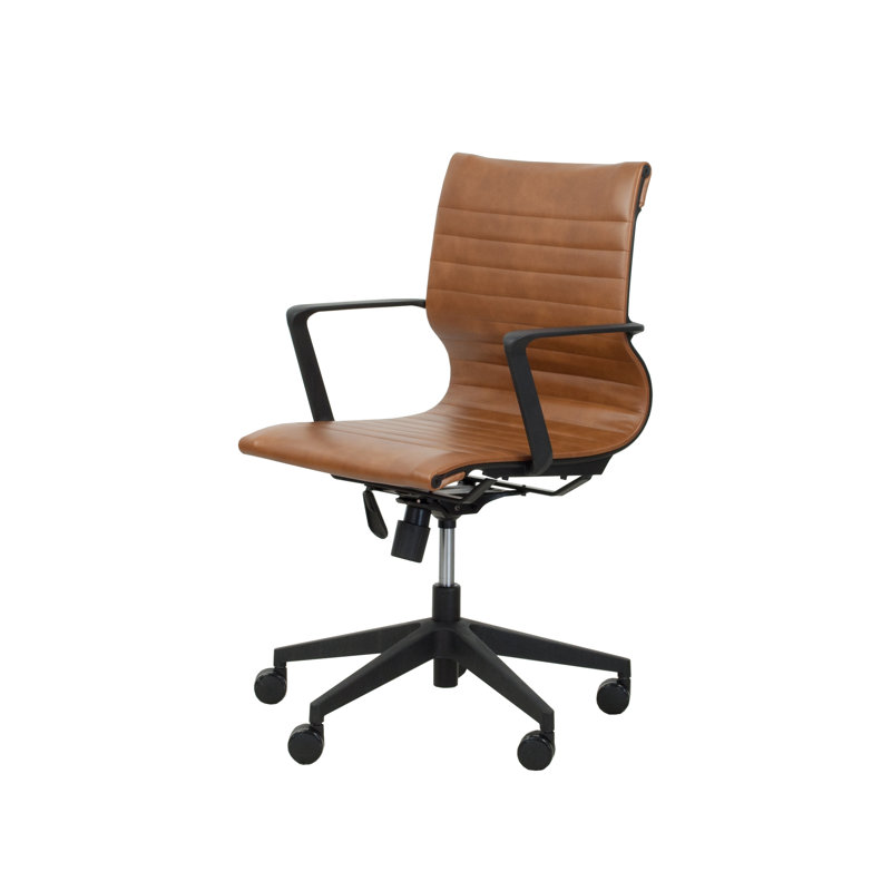 Fauteuil de conférence ergonomique Bolden, Brun clair