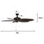 Ventilateur de plafond tropical 52 "Palm Valley-1624905558