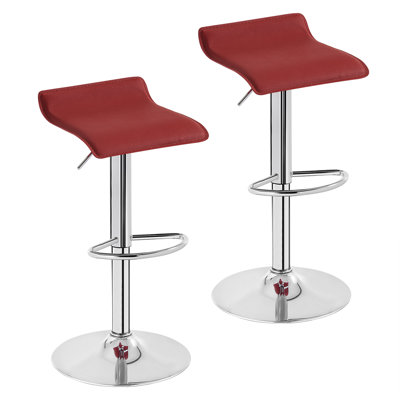 Barhocker Barstuhl Tresenhocker Kunstleder Gepolstert (2Er Set)