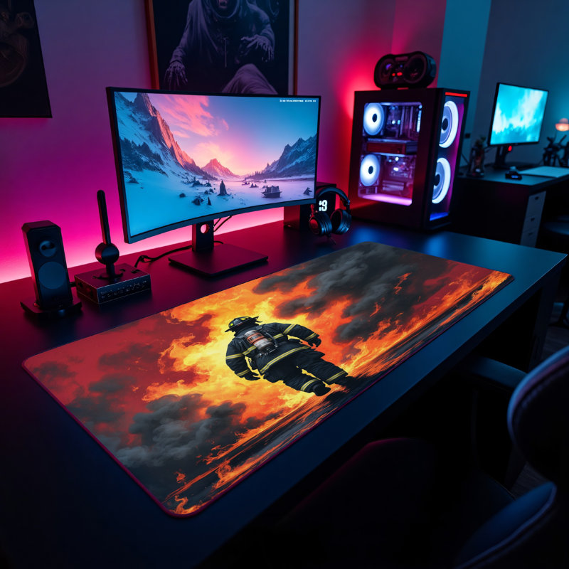 Polyester Desk Pad, 14.4x12.1