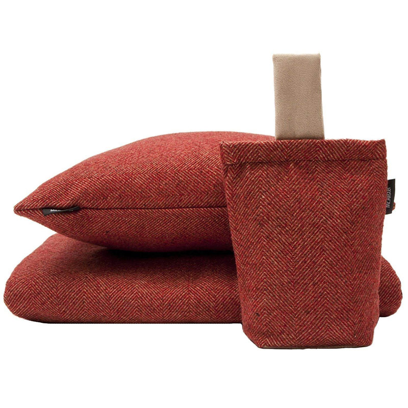 Herringbone Door Stop, Red
