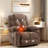 Massage Recliner Chair With Heat & Vibration Rocking Recliner With Usb Port, 8-Point Massage, Adjustable Intensity, Padded Lounge Chair With Storage Pockets, Fabric Manual Recline-1111357616