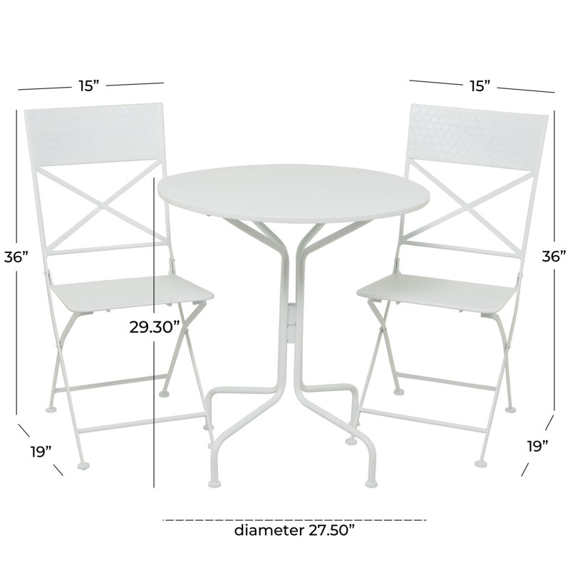 Ensemble de sièges d'extérieur Cole and Grey, Blanc