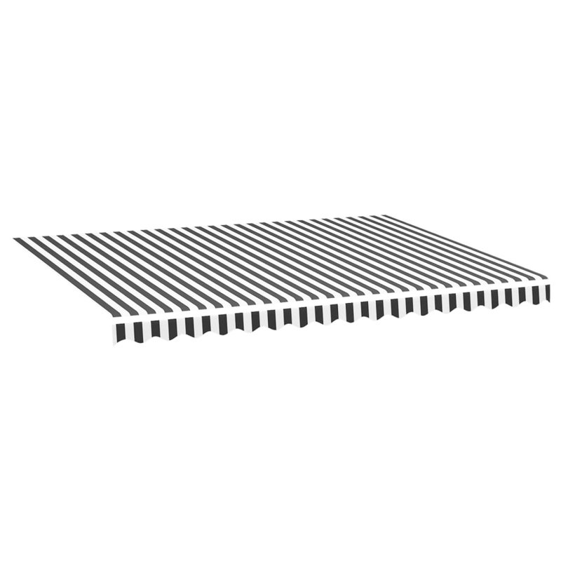 Awning Top Sunshade Canvas , 400cm W x 300cm D, Anthracite/White