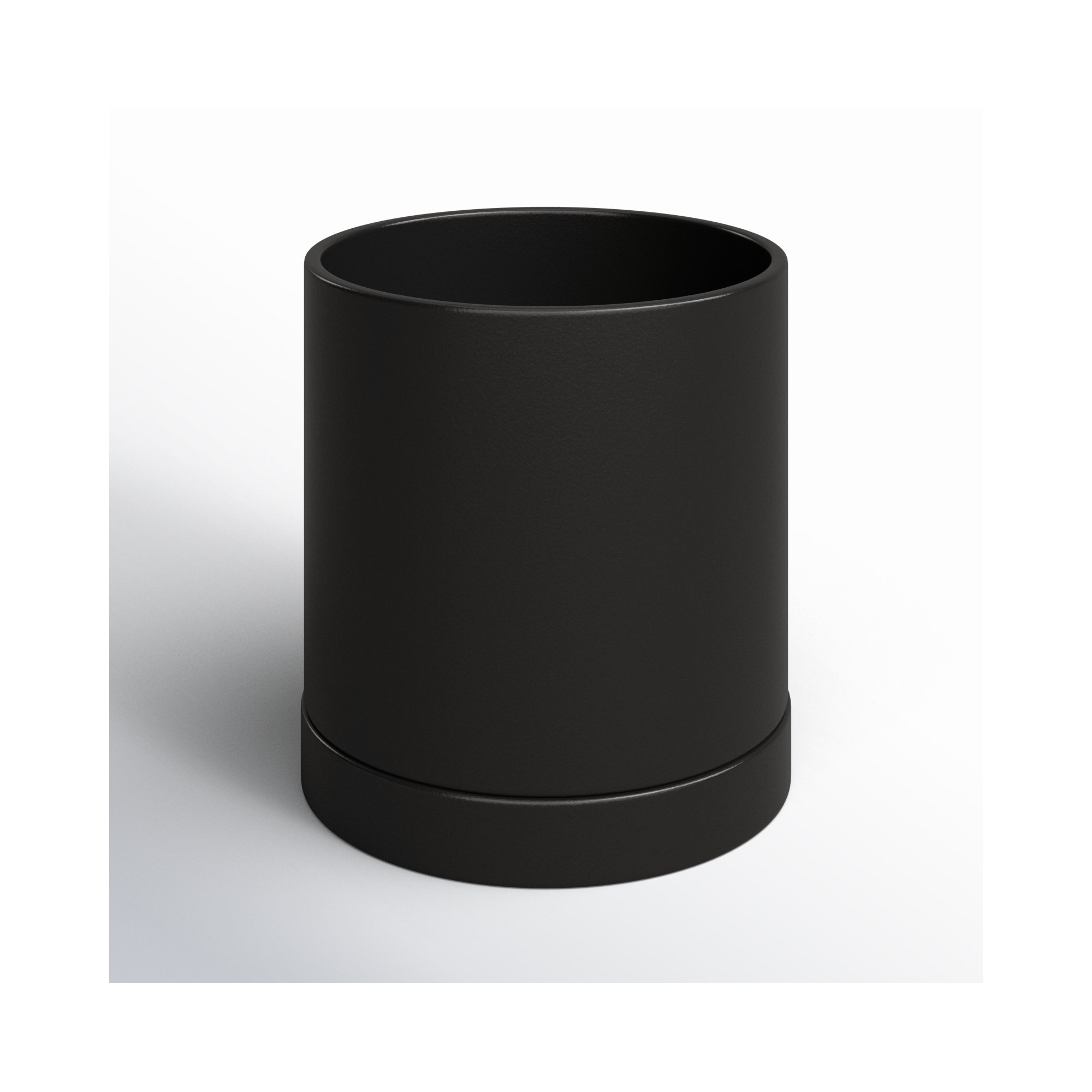 Carlotta Ceramic Pot Planter, Black, 5.75" H x 5" W x 5" D
