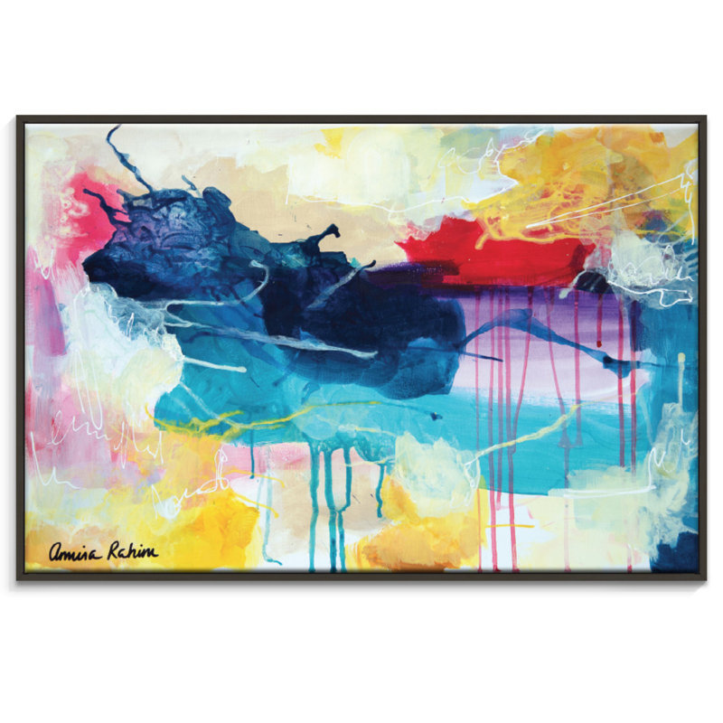 Lipstick Lover by Amira Rahim - Painting on Canvas, 51cm H x 76cm W, Timber