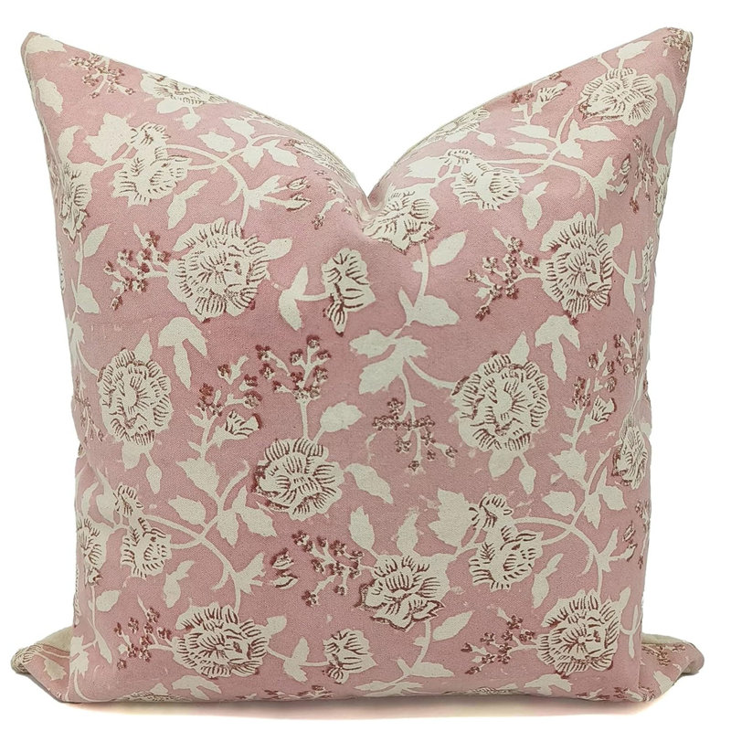 Rameshwaram Kniff Edge Cotton Indoor/Outdoor Pillow Cover, 26"H x 26"W
