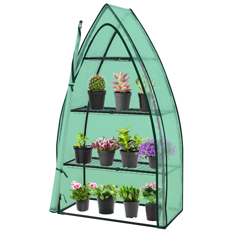 4-Tier Portable Mini Greenhouse With Shelves