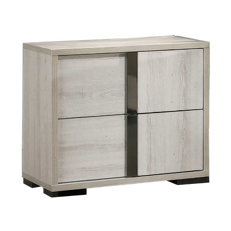 Table de chevet, blanc délavé