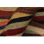 Tapis brun en laine fabriqué à la main de conception unique 8 pi 4 po x 9 pi 9 po Calliphon