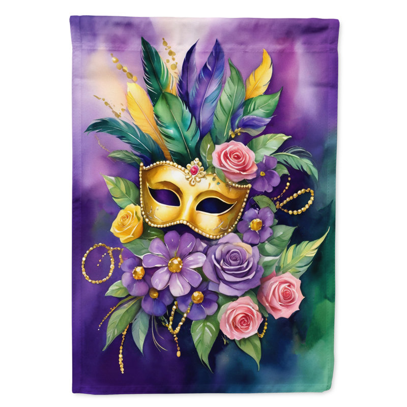 Drapeau de jardin double en polyester H 15,5 po x l 11,25 po