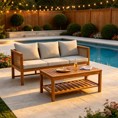 72.3 " W Straight Patio Sofa