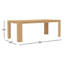 Table de salle à manger extensible Payton 84 "-108"-102797017