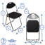 Harbour Housewares - Computer Desk and Chair - Small Modern Home Office Workstation - Glass Top-79515931