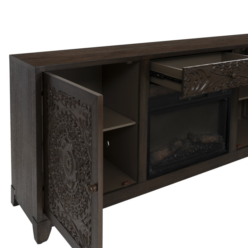 Grace Brown Mandala Fireplace