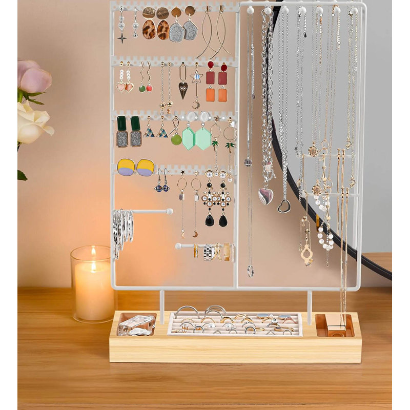 Jewellery Stand +, White