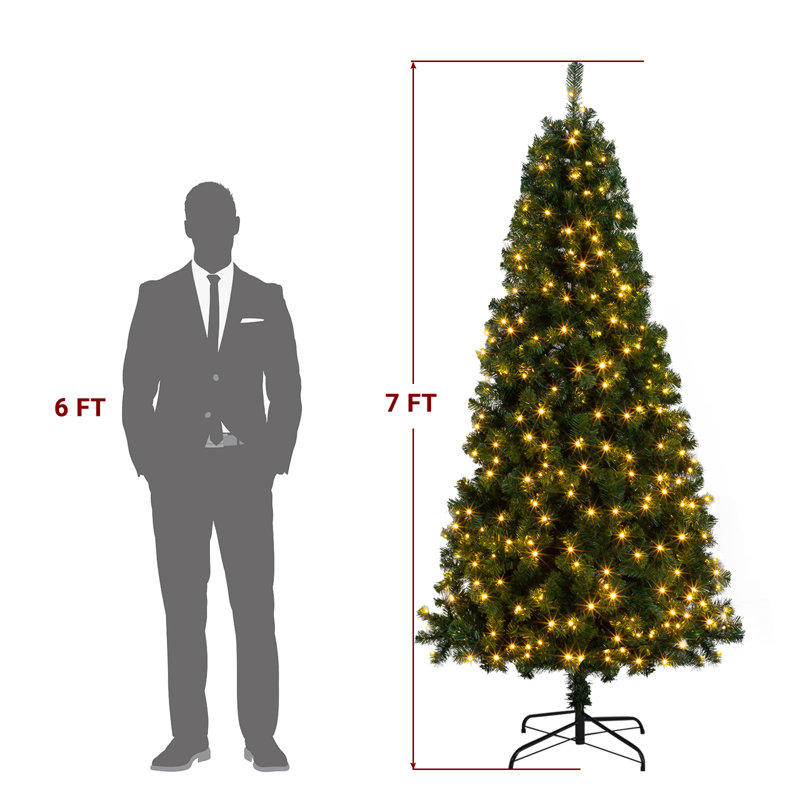 7 arbres de Noël, Lumière DEL