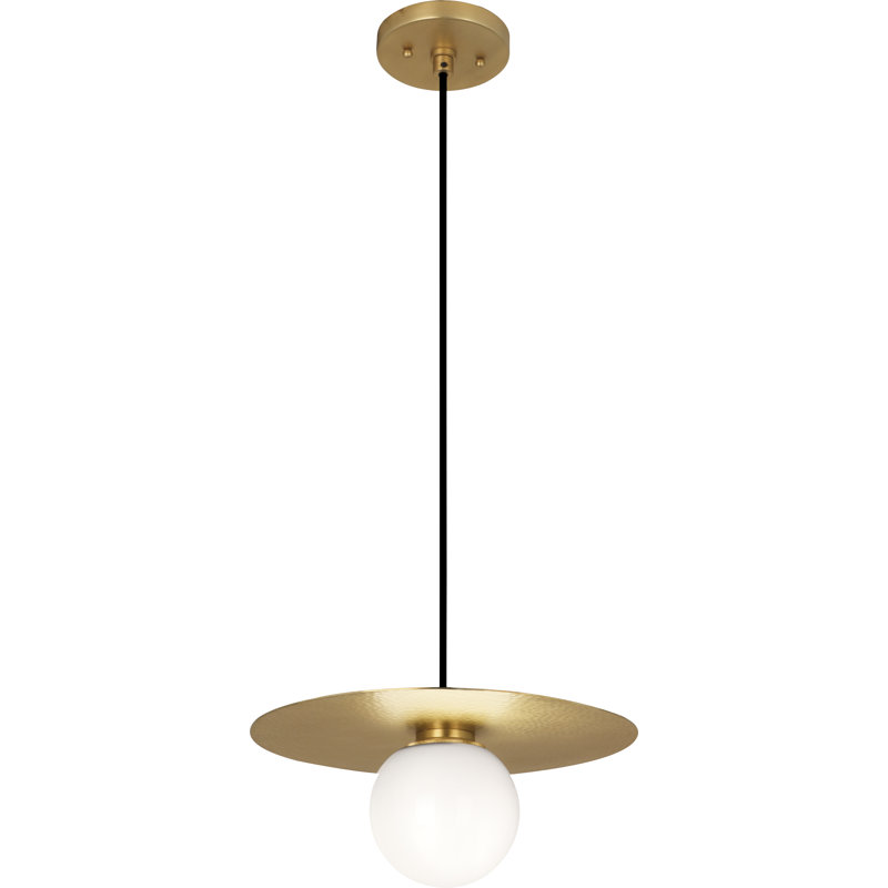 Dal Modern Brass LED Globe Pendant for Indoors/Outdoors