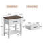 50cm W Manufactured Wood Bedside Table