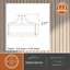 Plafonnier semi-encastré 3 lumières William-43666849