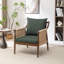 Chaise d'appoint rembourrée en bois massif Cofield-81823752