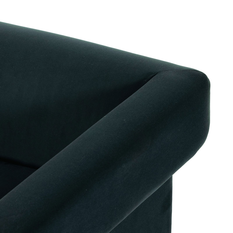 Cairo Chair-Harrison Black, Modern Velvet Smoke
